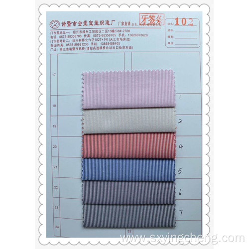 Polyester Cotton Toothpick Strip Fabric